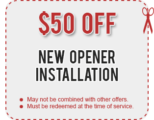 garage door opener installation coupon
